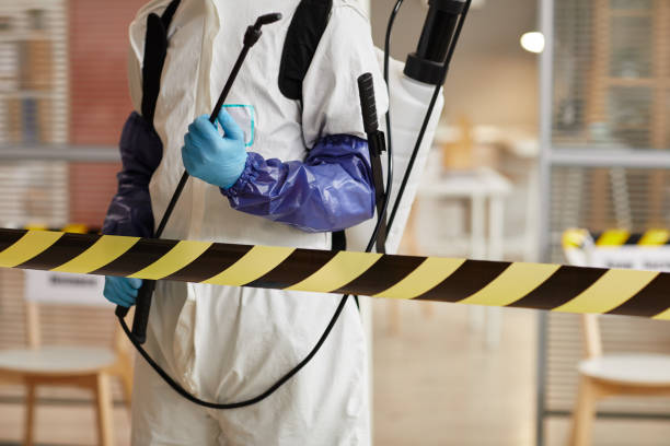 Professional Biohazard Cleanup technician working in Ledyard, CT